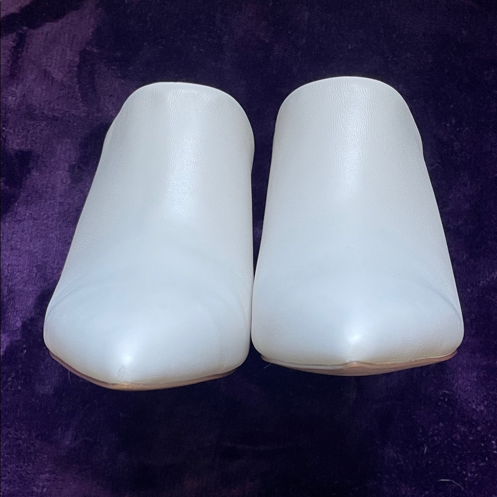 New Steve Madden White Women's Mules Sz 9 - Picture 5 of 7